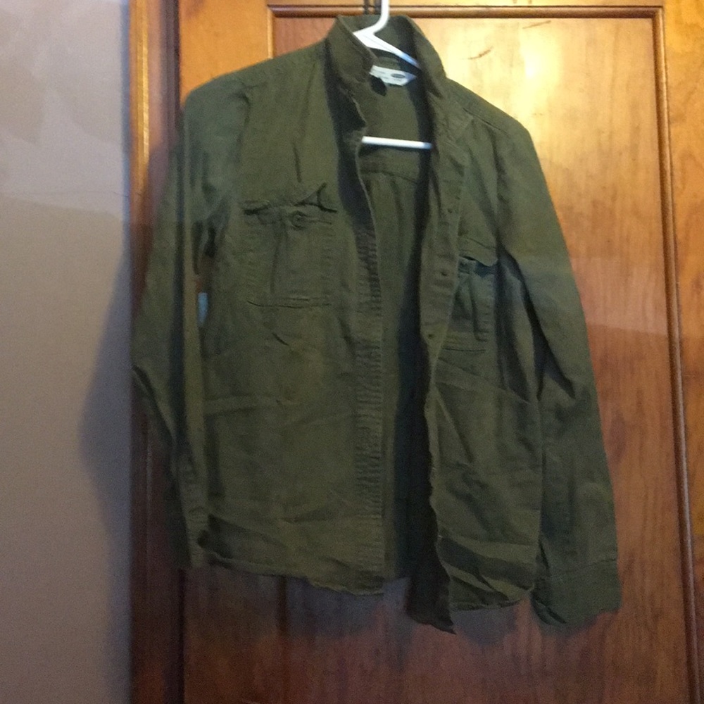 Army green long sleeve shirt